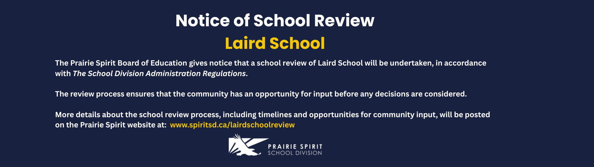 Website slider – Laird School Review